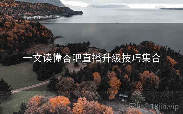 一文读懂杏吧直播升级技巧集合