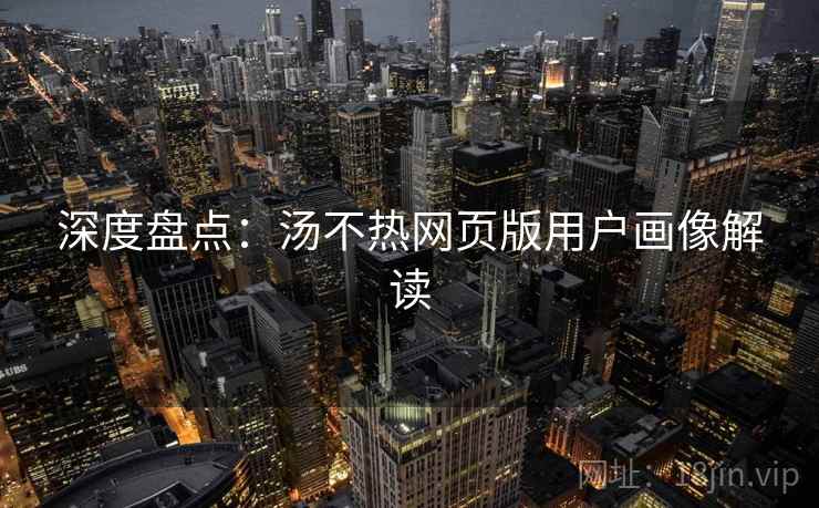 深度盘点：汤不热网页版用户画像解读